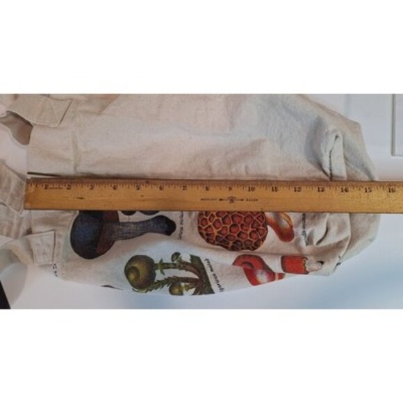 Cavallini & Co Mushrooms Tote Farmers Market Bag Inside Pocket - Picture 6 of 12